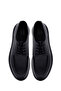 Men's Black Lace-Up Leather Casual Shoes Wm790001Dv - 4