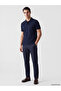 Vizyon New Season Navy Blue Polo Collar Pique Men's T-Shirt - 2