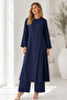 Linen Double Set S0155 Navy Blue - 3