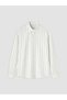 Ecru Slim Fit Striped Men's Shirt