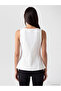 Vizyon New Season White Crew Neck Peplum Blouse - 4