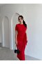 Lebron Midi Dress 9051 - Red