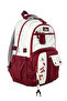 Burgundy Unisex School Backpack with Accessories Primary School - Middle School - High School - 5