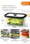 Mi̇en 2620 ml Glass Storage Container 23X17X11 cm - 5