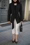 Premium Blazer Jacket with Shawl Detail and Lining - 4