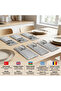 6 Pieces Cream Glitter Fabric Spoon Holder Stain-Resistant Fork and Knife Cover Stylish Table Presentation Set - 3