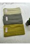 Hijab Plain Cotton Crash Shawl Set of 3 (Pastel Yellow - Sage - Olive Green) - 2