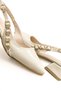 Women's Short Heeled Shoes Beige Daily Pointed Heeled New Season Ok2500 - 7