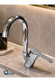Trendy Bathroom Sink Faucet with On/Off Feature, Brass Material, Hot and Cold Water Inlet - 7