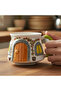 Embossed Patterned 2D, 3-Piece Mug Sets, Double Sided, Hand-Crafted, 2 Different Options - 2