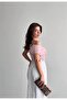 Women's Off-Shoulder Polka Dot Gathered Blouse - 3