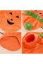 (eb174-S)Dog Cat Halloween Pumpkin Costume Pet Cosplay Outfits Clothes Fleece Hoodie Sweater Coat Halloween Costumes for Dogs Puppy Cats - 3