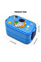 Kids Astronaut Double Layer Lunch Box, 304 Stainless Steel Bento Box, Leak Proof Portable Food Container with Spoon & Fork, Microwave Safe - 2