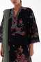 Relax Black Kurti-Salwar-Stole 3 pcs Set - 3