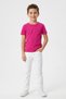 Boy's T-Shirt Fuchsia Short Sleeve T-Shirt Basic Anti-Sweat Flexible Fabric 100% Cotton Seasonal Tshirt Plain Unprinted (2-13 Years) - 5
