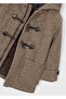 Zippered Hooded Boy's Cashmere Coat 4472 - 4
