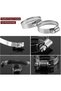 12-pack of adjustable 7/8 to 1-1/2 inch (21-38mm) stainless steel fuel line gear hose clamps for piping and automotive use - 3