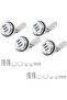 Combination Lock Three-Digit Four-Piece Set Drawer Filing Cabinet 5-12mm Panels Aluminum Alloy