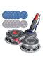 Electric mop head for Dyson V11 V10 V8 V7, dual rotating - removable water tank