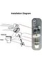 Toilet seat hinge fasteners, 2-pack, zinc alloy fasteners, replaceable toilet seat hinges. - 3