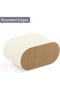 PU leather desktop pen holder, small remote control storage box, multi-functional desktop, double compartment (beige) - 4