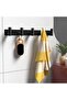 1 Piece Black 5-Inch T-Hooks Heavy-Duty Stainless Steel Coat Hook Bar Wall - 4