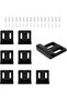 8-piece wall-mounted mirror bracket set, heavy-duty mirror mounting kit, for securely fixing mirrors to the wall.