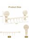 Kitchen hook rack with suction cups, 6 hooks, suitable for kitchen tools and utensils, 30cm (off-white). - 2