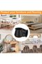 35-40mm silicone floor protector with felt pad, 24 rubber chair leg covers, elastic table and chair leg protectors, black, furniture leg covers... - 4