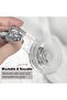 6-Pack Bathroom Towel Hooks, Reusable Super Strong Suction Cup Hooks for Bathroom, Kitchen, Camping, Cars, (Grey + White) - 4