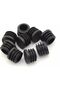 Chair leg caps, round plastic caps, 30 black tube end caps for round chair slide furniture protective covers, chair leg tube cover inserts (