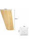 4 furniture legs - 10cm wood - suitable for tables, beds, wardrobes - comes with mounting plate and screws - 3