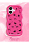 iPhone 16 Compatible Thin Butterfly Bow Printed Soft Structure Daily Use Phone Case