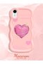 iPhone Xr Compatible Silicone Phone Case with Sweet Pink Hearts Motifs Three Color Options