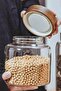 Glass Storage Container, Jar 1250ml Acacia Wood Leak Proof Lid - 4
