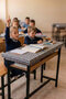 1 Piece Elastic School Desk Cover (Cotton) 110X40 cm - Black - 2