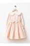 Nostalgic Collar Detailed Bowknot Girls' Dress - 3