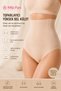 Women's Seamless Gathering Laser Cut High Waist Non-Marking Panties Corset - 5