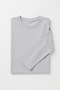 T-Shirt Boys' Basic Gray T-Shirt Long Sleeve 100% Cotton Crew Neck Unprinted Tshirt (2-13 Years) - 4
