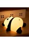 LED night light, panda night light, silicone touch night light, dimmable, gift set.