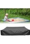 Black 200*200*20cm Waterproof Windproof Oxford Cloth Sandpit & Swimming Pool Tarpaulin Cover
