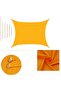 2x3 meter rectangular yellow sunshade sail, suitable for outdoor and garden awnings, UV protection. - 2