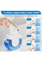 Automatic Contactless Rechargeable Foam Soap Dispenser 15 oz 420 ml Smart 4 Adjust Wall-Mounted Bathroom Kitchen Hands-Free White - 4