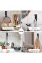 Self-adhesive towel hooks, 304 stainless steel, bathroom/bathrobe/room storage hangers, strong adhesive wall hooks (12-pack, black) - 6