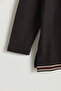 Plus Size Combed Cotton Blouse - Black - 3