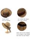 Women's sun hats, straw hats, summer hats, foldable straw hats, UV-protective hats, wide-brimmed hats, summer beach hats, outdoor hats - 6