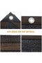 Black Sun Protection Net (3x6m) - 70% Shade Percentage UV-Resistant Plant & Greenhouse Mesh Cover with Eyelets - 5