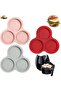 3-Piece Air Fryer Silicone Mini Cake & Round Muffin Mold Set - 10cm Non-Stick Breakfast Sandwich Maker