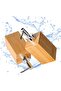Refillable 200ml soap dispenser with stainless steel and plastic pump head, for kitchens and bathrooms. Two-pack bamboo liquid soap dispensers