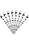 Reflective spiral bird repeller set (12 pieces), decorative bird deterrent for balcony gardens, 360° rotating, animal-friendly, weatherproof, silver. - 2